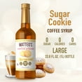 thumbnail image 2 of Matteo's Sugar Free Coffee Syrup, Sugar Cookie (1L bottle, 6-pack), 2 of 5