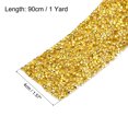 thumbnail image 2 of 1 Roll 1 Yard Self Adhesive Crystal Rhinestone Diamond Ribbon for Arts & Crafts Project Gold, 2 of 5