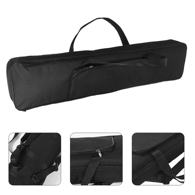 ETHZZLE Electric Keyboard Carrying Case Black Thickened Design for 61 Keys with Soft Interior Padding