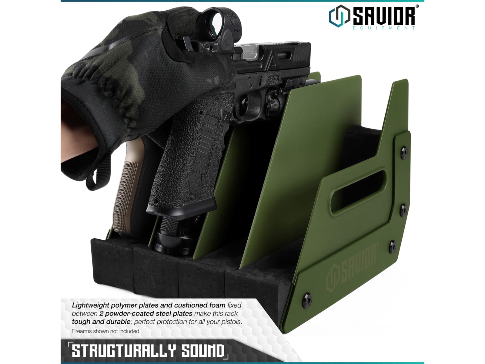 Savior Pistol Rack (4 Slots)(Green)