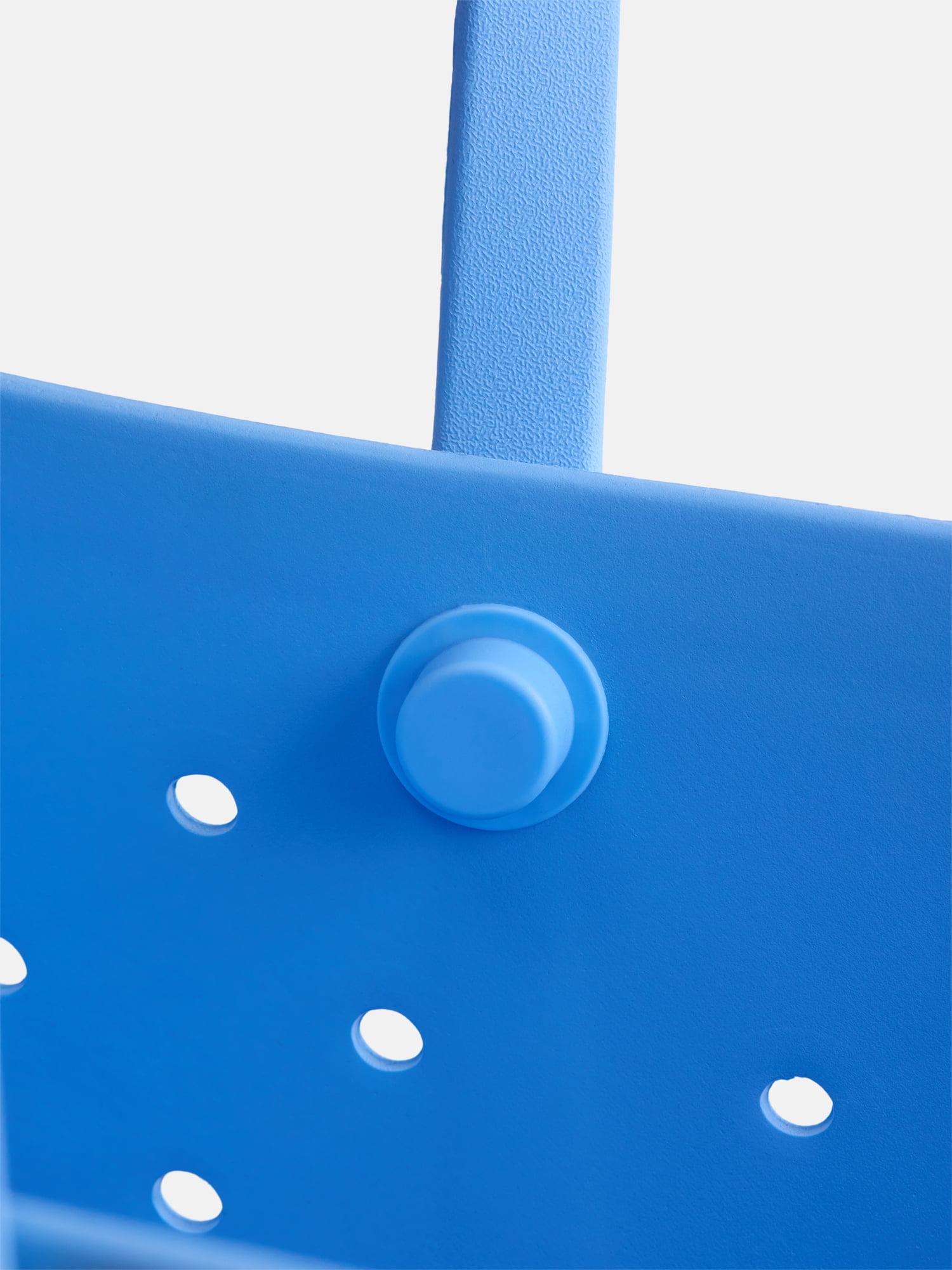 Time and Tru Women's Waterproof EVA Beach Tote Bag, Light Blue