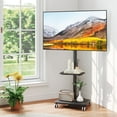 thumbnail image 6 of RTVR Rolling TV Stand with Swivel Mount for 32-60 inch Screens, Corner Mobile TV Cart Stand with Adjustable Shelf, 6 of 9