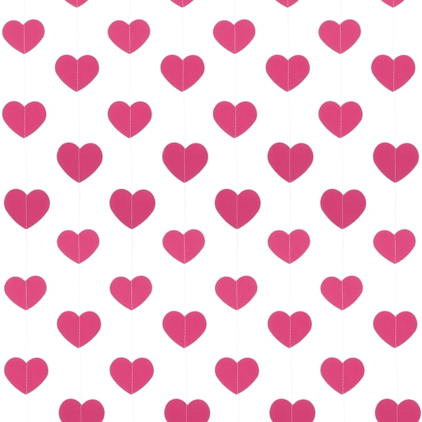 KAKOWELY juegos de guirnaldas de papel con forma de corazón, banderines decorativos para cumpleaños, baby shower y bodas.