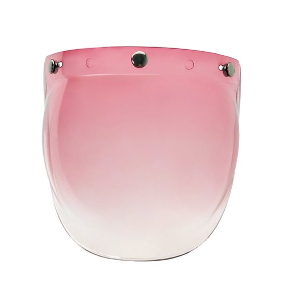 Retro 3 Snaps Bubble Visor for Open Face Helmets Vintage Shield Accessories