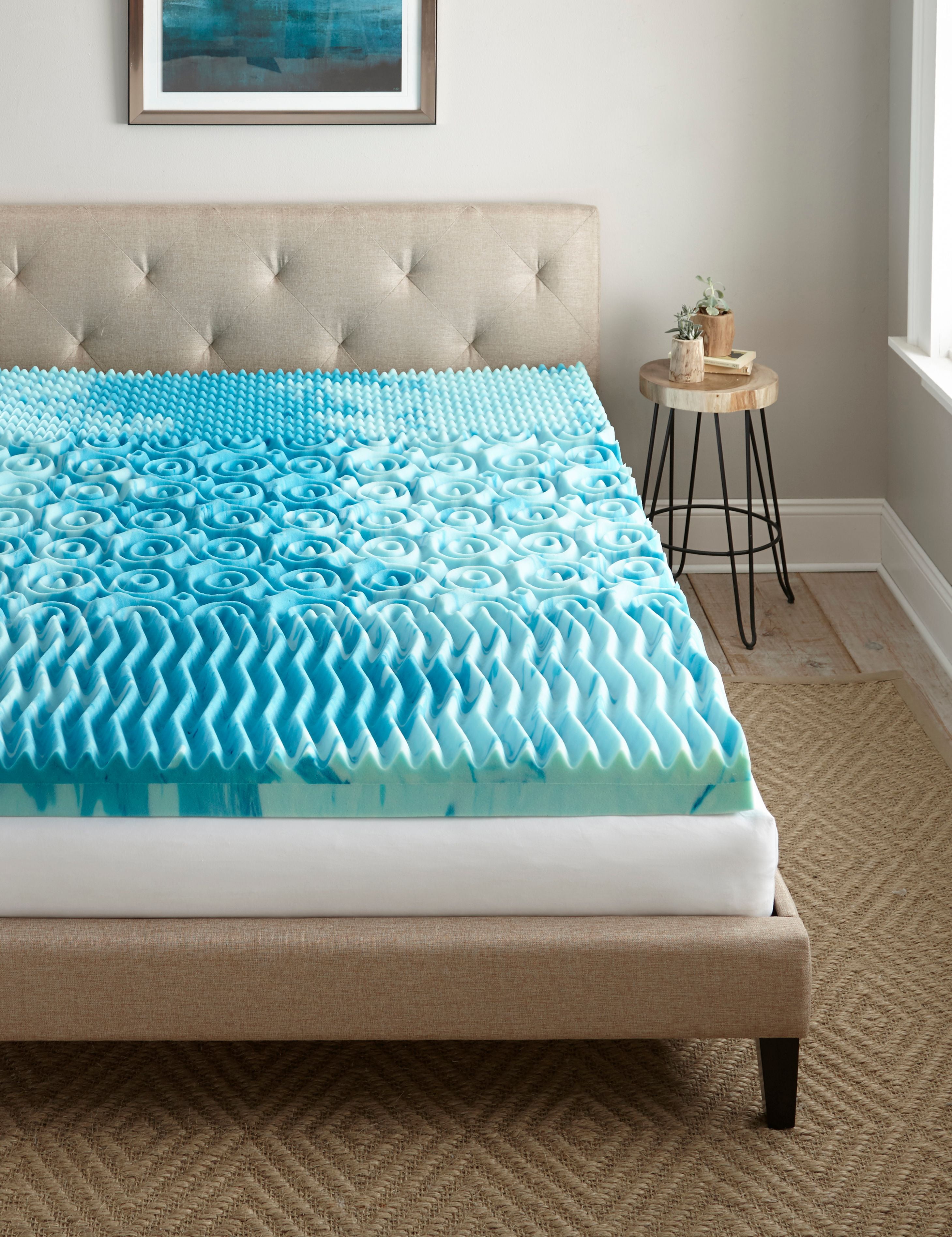 gel memory foam mattress topper full size