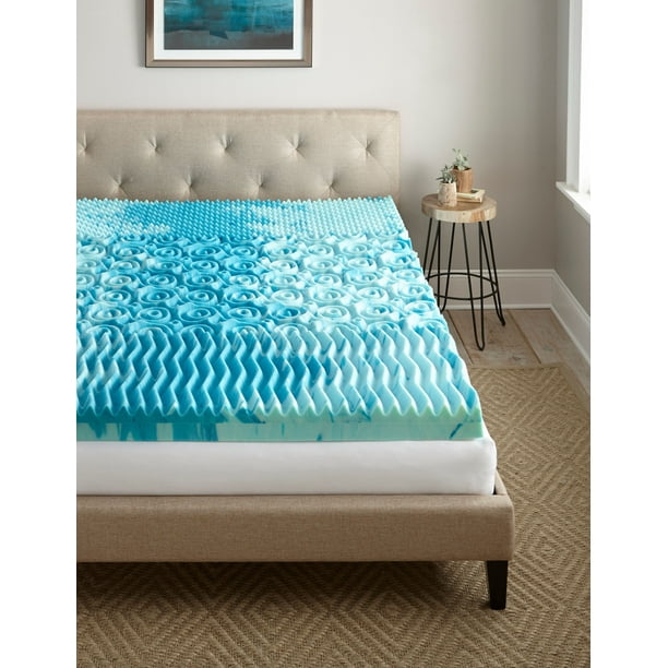 Contura 4 Inch Gellux Gel Infused Cooling Foam Mattress Topper Twin Walmart Com