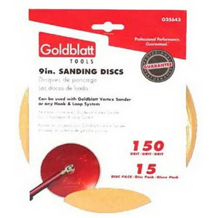 

Goldblatt G25643 Vortex 9 in. 150 Grit Drywall Sandpaper- 15 Pack