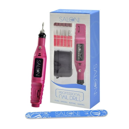Salon Edge 26,000 RPM Portable Electric Salon Nail Art Drill, 3006-PNK