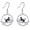 black cat shark earrings, variant on Alpaca Earrings for Women Sterling Silver Llama Dangle Earrings Alpaca Jewelry Gifts for Women Llama Lover Jewelry