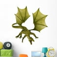 thumbnail image 1 of Green Dragon Attack Wall Decal by Wallmonkeys Peel and Stick Graphic (48 in H x 45 in W) WM23217, 1 of 4