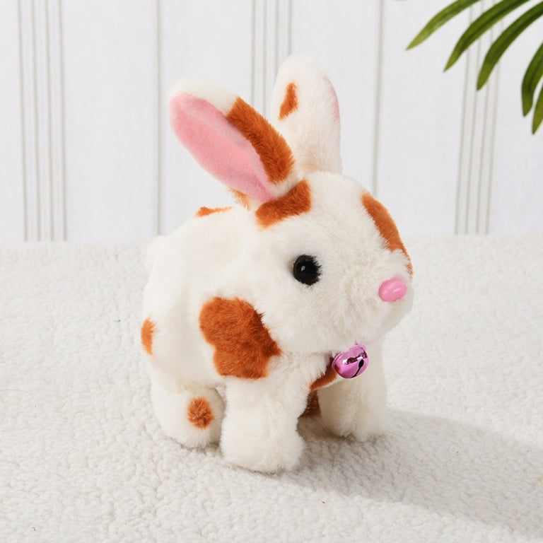 Sioweci Electric Plush Rabbit Toy with Sound Fuzzy Movable Ears