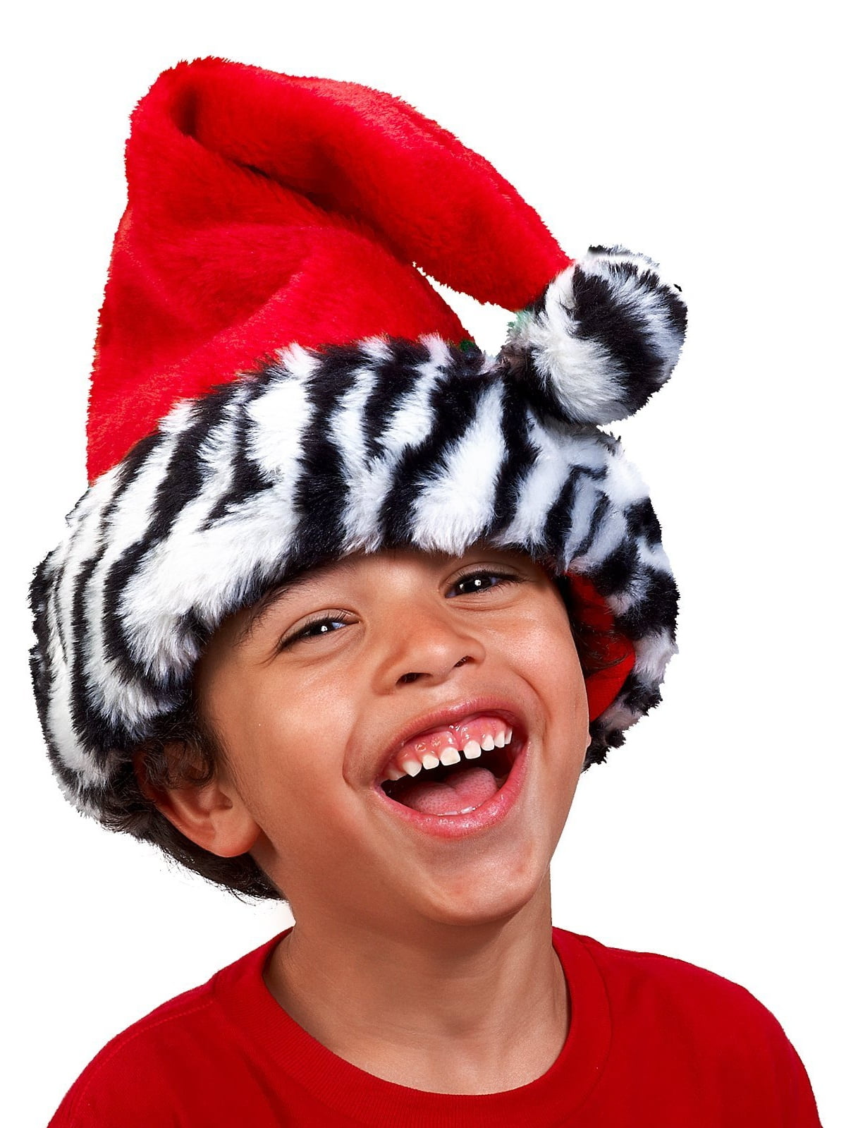 Zebra Cuff Santa Hat - Walmart.com