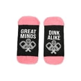 thumbnail image 3 of MeMoi Women's Great Minds Dink Alike Low Cut Socks - Womens - Female, 9-11, Black, 3 of 4