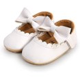 thumbnail image 5 of Infant Baby Girl Shoes Mary Jane Flats Dress Shoes Soft Anti-Slip Rubber Sole Walking Shoes Toddler Crib First Walker Shoes, 5 of 7