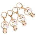 thumbnail image 1 of WASHWEPE 5Ud Llaveros Bolos Metalicos Llamativo Para Bolsa O Llaves Multicolor, 1 of 6