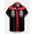 thumbnail image 3 of Camisas con gráficos de celebración del Día de la Independencia para hombres, camisa con cuello vuelto con estampado 3D, camisa de manga corta, camisas de verano para niño, 3 of 5