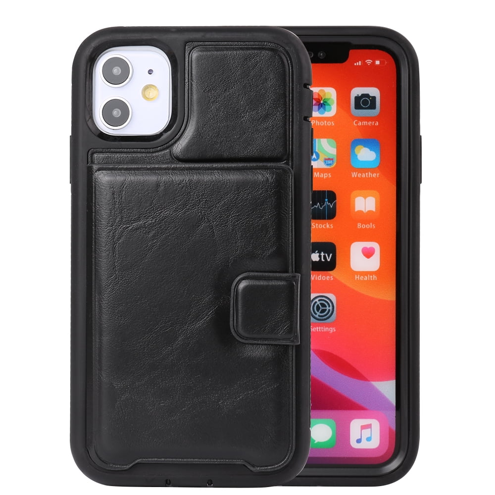 Cellphone Case for iPhone 11 PU Leather Wallet Case with ...