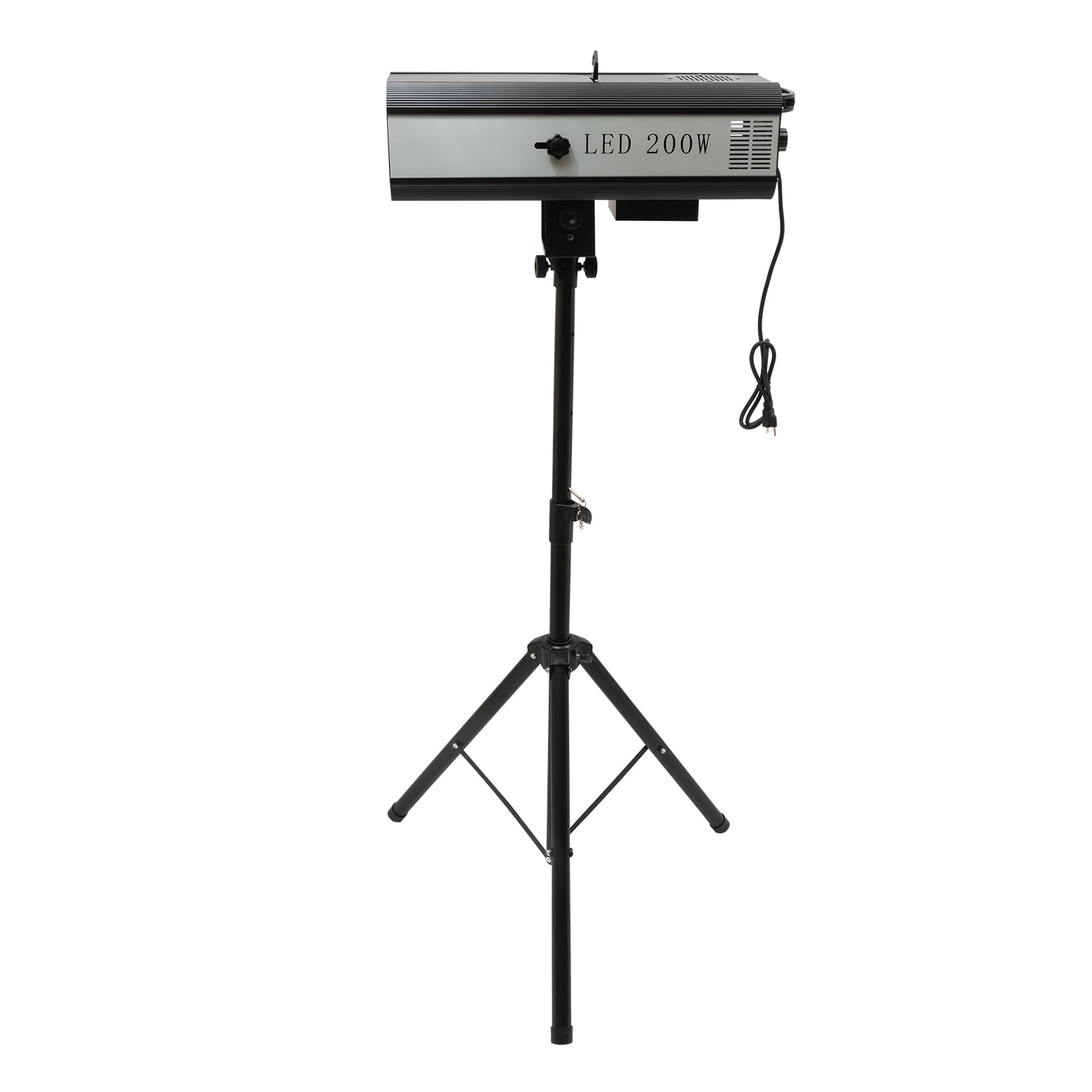 200W Follow Spot Light Rectangular Stage Spot Light Manual Control LED Stage Spotlight for Large Stages Theaters Outdoor Parties Bars Weddings