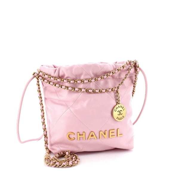 Pre-Owned 22 Chain Hobo Quilted Calfskin Mini By Rebag