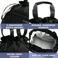 thumbnail image 3 of Fit & Fresh Lunch Bag For Women Cromwell Bag, Black, 3 of 8