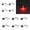 Red, variant on BIMZUC 10pcs Round LED Side Marker Light 3LED IP68 Waterproof Clearance Indicator Taillight Universal for Truck Car RV, Red Light / 12-24V