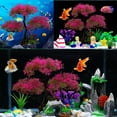 thumbnail image 7 of GreenJoy 10PCS Aquarium Decor Set,25cm Fish Tank Artificial Plastic Grass and Pine Set for Household, 7 of 7