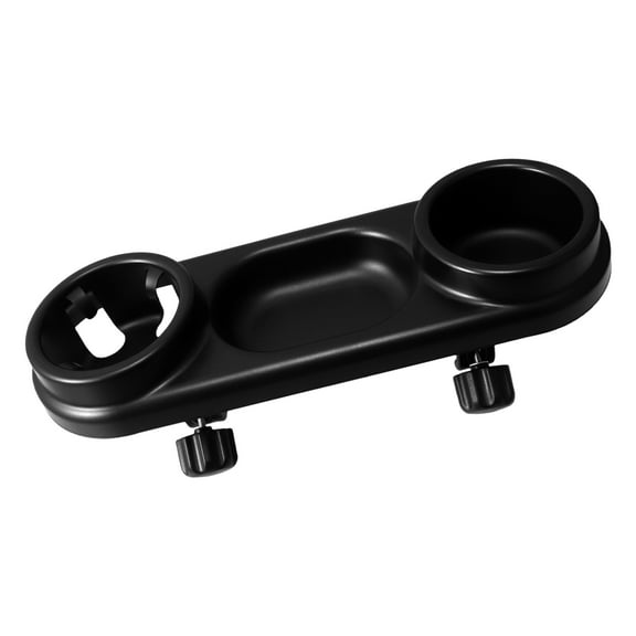 OULII Stroller Organizer Plate with Drink Holder Black Plastic for Daily Use 1Pcs