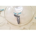 thumbnail image 2 of Florida Beach Wine Charms: Floridian getaway and vacation perfect gift for wine lovers. Set of 8. AQUA BEADS., 2 of 2