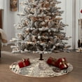 thumbnail image 6 of Bingfone Christmas Tree Skirt Mat Christmas Decoration Interior 30"-Abstract Coffee Pattern With Letters, 6 of 8