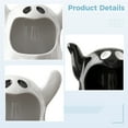 thumbnail image 3 of 2 Pcs of Halloween Ceramic Candy Bowl Ghost Ashtray Set, White and Black Cartoon Ghost Decor for Home, Handcrafted Ceramic Ashtray for Office or Party Tabletop, 3 of 5