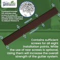 thumbnail image 4 of FlowGuard USA Made Professional DIY 6 Inch 50-Year Gutter Cover System - Brown - Aluminum Gutter Guards - 102 Feet - by FlexxPoint, 4 of 4