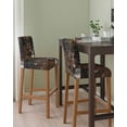 thumbnail image 2 of Forest Deer Bar Stool Covers Set of 4, Farmhouse Vintage River Elk Stretch Washable Bar Chair Covers with Backs, Removable Pub Counter Height Chair Cover for Kitchen Dining Room Cafe, 2 of 7