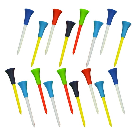 15 Pcs Golf Equipment Supplies Golfing Tees Professional Balls Holders for Golfs Plastic