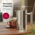 thumbnail image 3 of MuellerLiving Stainless Steel French Press Coffee Maker 20oz with 4 Level Filtration System, 3 of 9