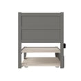 thumbnail image 5 of AFI NoHo 14" Twin Wood Platform Bed Frame with Twin Trundle, Grey, 5 of 7