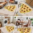 thumbnail image 5 of Yellow Sunflowers Area Rugs 2.7'x5', Small Throw Rugs for Kitchen Bedroom, Summer Botanical Farmhouse Watercolor Floral Indoor Outdoor Rug Non-Slip Low Pile Carpet Runner Reversible Floor Mats, 5 of 8