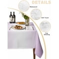 thumbnail image 2 of Light Purple Ombre Table Cloth, Modern Gradient Abstract Art Waterproof Tablecloth for Square Tables, Reusable Washable Fabric Table Cover for Restaurant Kitchen Dining Tables 54"x54", 2 of 6