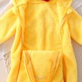 thumbnail image 7 of CUZIBR Chick Boy Girl Fuzzy Halloween Onesie Animal Footed Romper Jumpsuit Hooded Zip Up Long Sleeve Funny Dress-up Party Clothes,Yellow,1-3 Months, 7 of 7