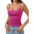 thumbnail image 2 of PINKMSTYLE Débardeurs Basiques pour Femmes à Encolure Dégagée Doublée Débardeurs Ajustables d'Été Sans Manches, 2 of 6