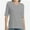 Gray, variant on Women's V Neck T Shirts Basic Summer Tees Casual Half Sleeve Tops