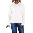 thumbnail image 1 of Timegard Sweatshirts pour Femmes Col Montant Manches Longues Ample Confortable Pull Tops Automne Hiver Mode, 1 of 6