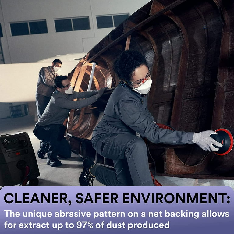 3M Xtract Cubitron II Net Disc 710W, 5 in Multi-Grade Cut Disk