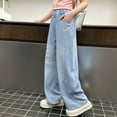 thumbnail image 2 of RUTAYY Child Girls' Trousers Summer Wide-Leg Versatile Trousers Quick Dry, Navy, 14-15 Years, 2 of 3