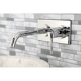 thumbnail image 2 of Kingston Brass KS8111CTL Single-Handle Wall Mount Bathroom Faucet, Polished Chrome, 2 of 5