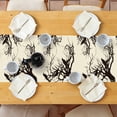 thumbnail image 4 of Camino de mesa de Halloween Camino de mesa decorativo, mantel rectangular con borla, mantel bordado, camino de mesa de lujo para mesa 33*183cm/100g, 4 of 5