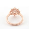 thumbnail image 4 of solitaire jewels 2CT Princess Moissanite Art Deco Engagement Ring For Women, 10K Rose Gold, 4 of 5