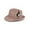 Khaki, variant on Deago Fedora Hats for Men Women Classic Short Brim Felt Manhatta Hat Panama Dress Fedora Hat with Feathers Band (Black)