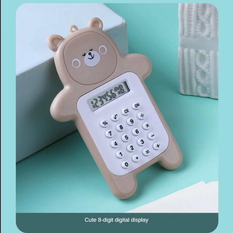 Cartoon Cute Bear Calculator Korean Fashion Mini Portable Small Pupil Computer Office Electronics Supplies