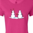 thumbnail image 4 of Inktastic Snowman Stickup with Hairdryer Women's T-Shirt, 4 of 5