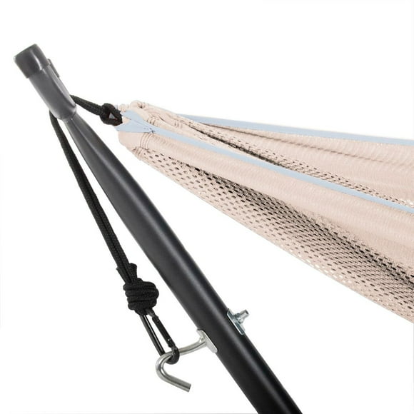Mesh Hammock With Stand Sand/Sky